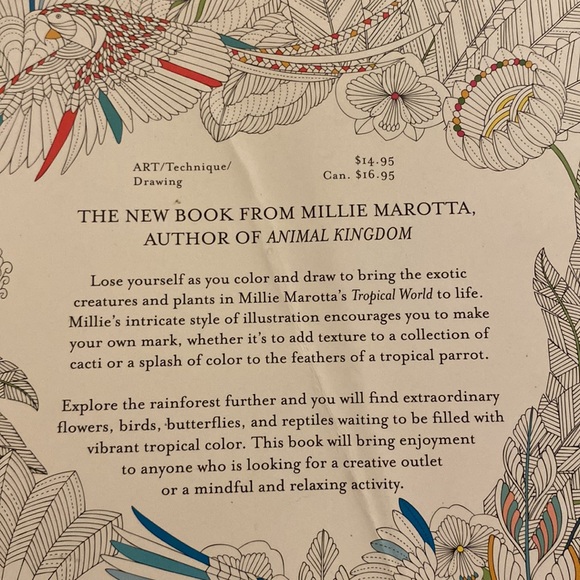 2 Coloring Books: Tropical World: A Coloring Book Adventure + Christmas to Color - Picture 5 of 11